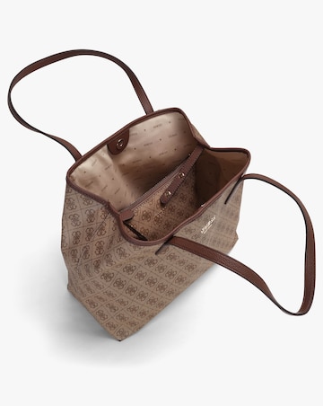 Guess Vikky II Latte Logo Tote Bag