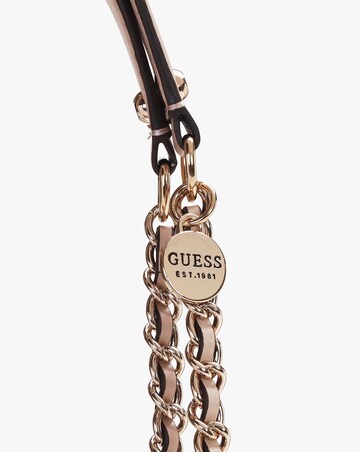 Guess Dome Light Beige Quilted Shoulder Bag