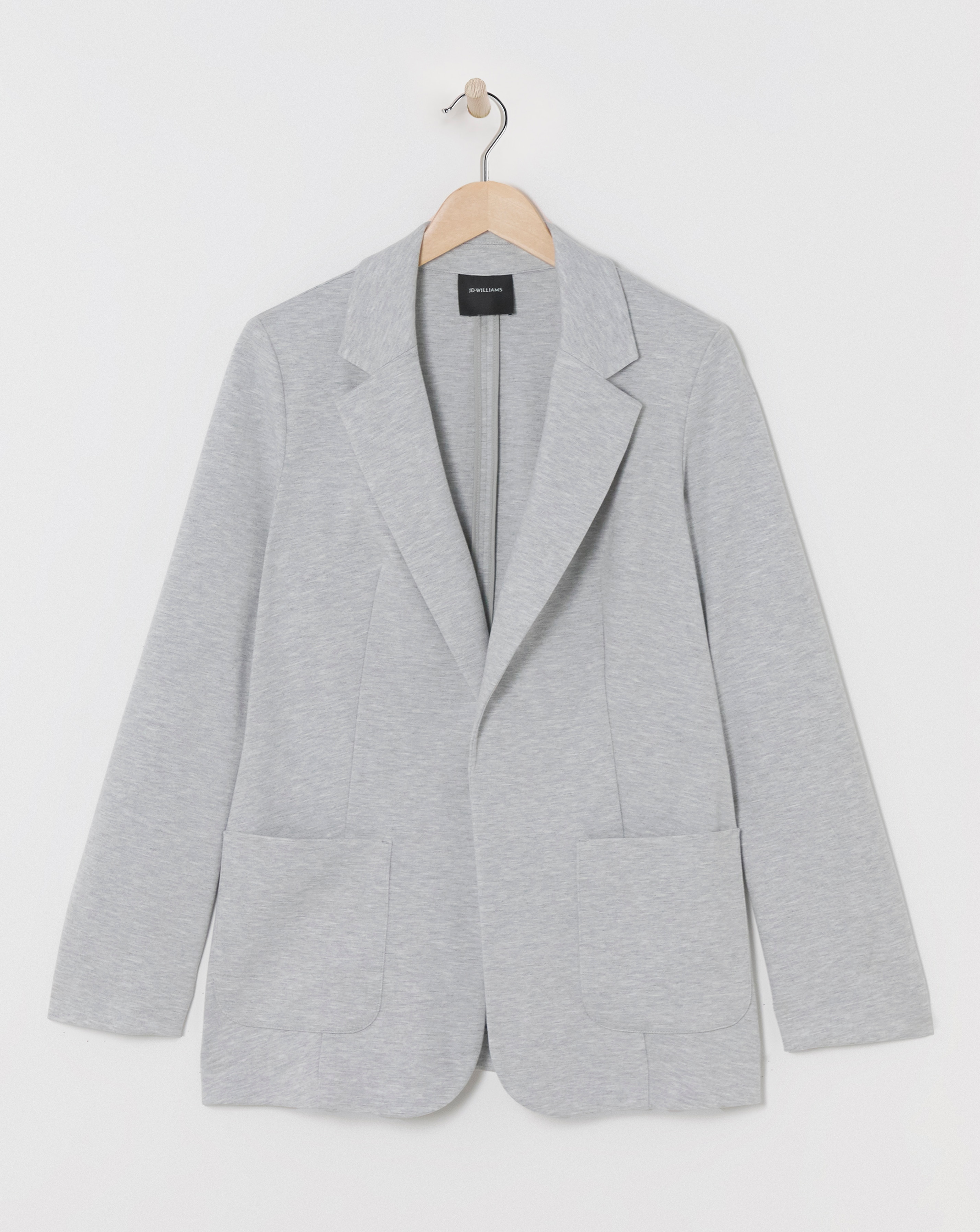 Unlined Throw On Jersey Blazer