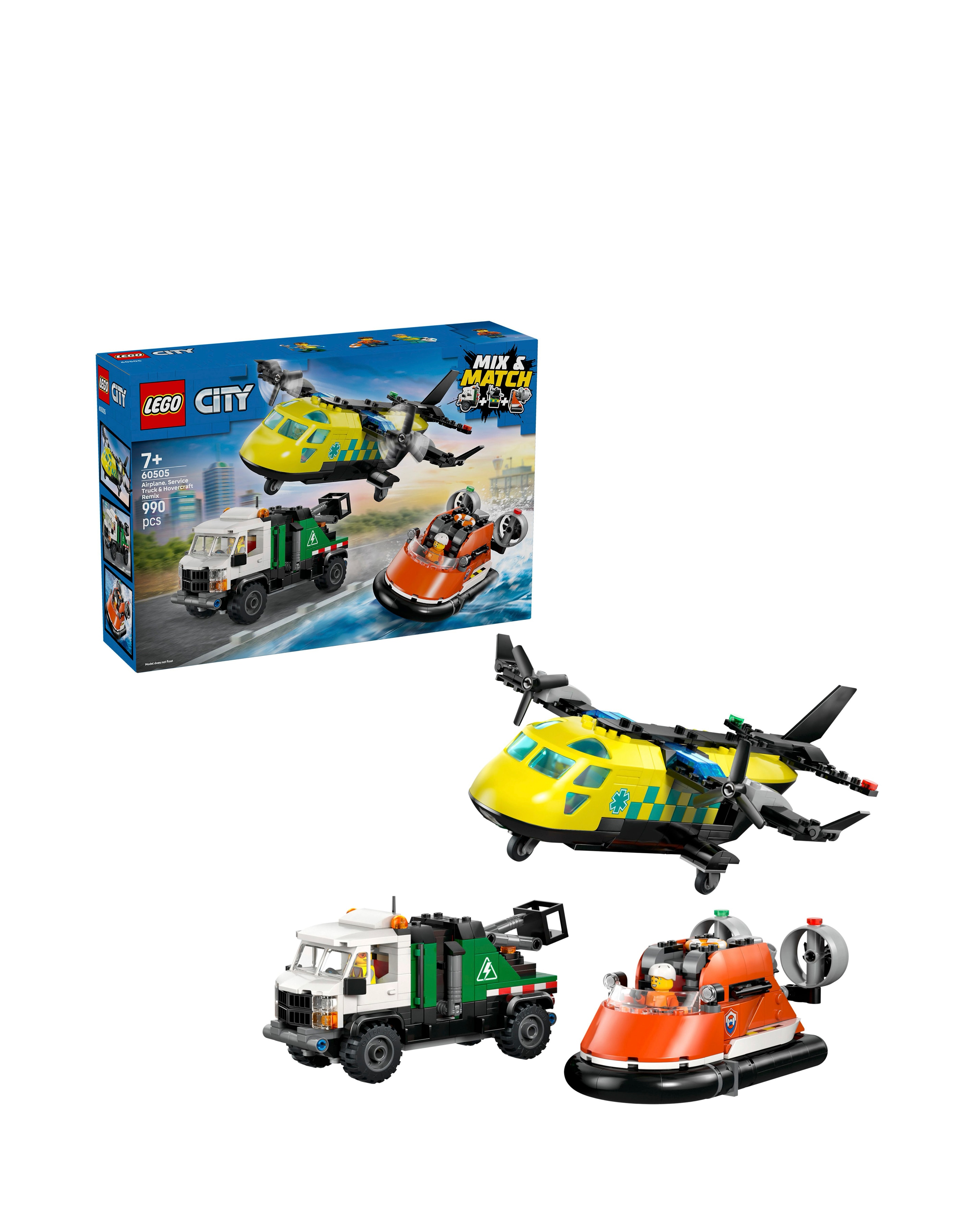 New In - LEGO Airplane, Truck & Hovercraft Rem