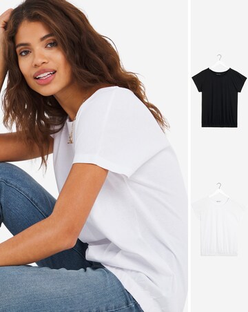 2 Pack Bubble Hem Tops