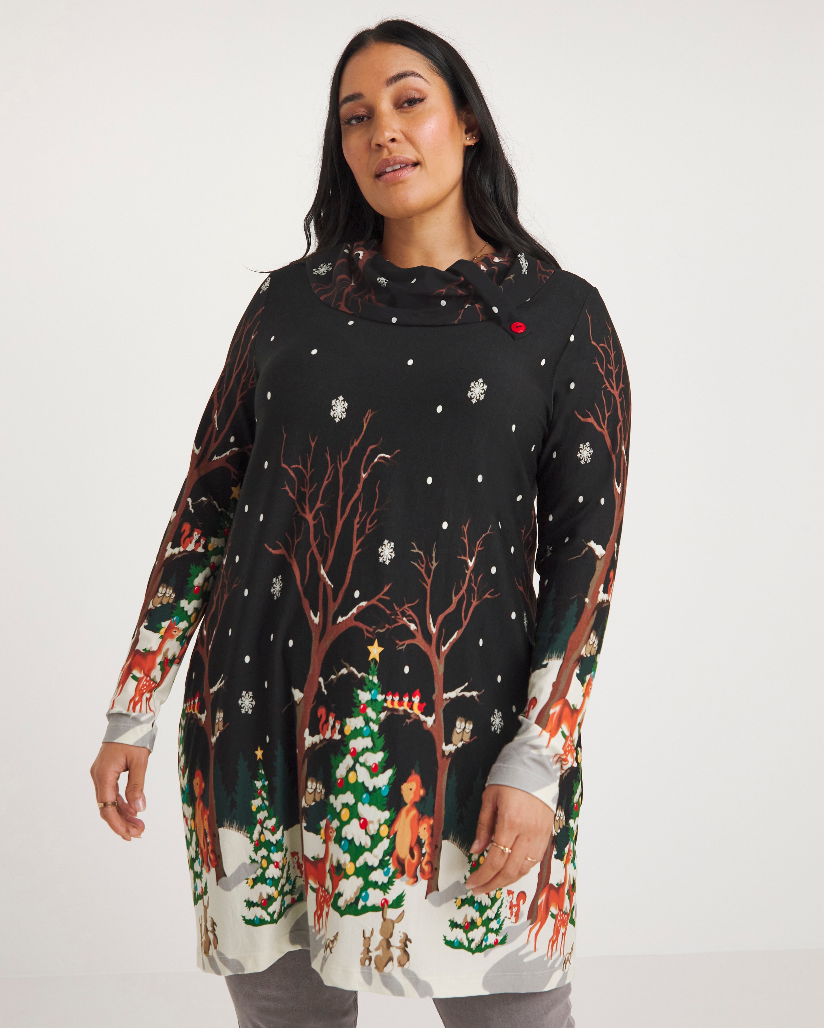 Joe Browns Black Winter Wonderland Tunic